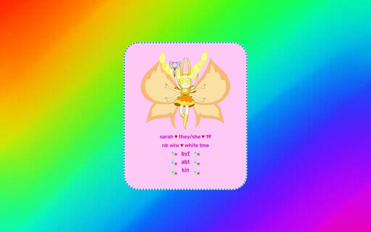 Carrd profile picture for @bandage